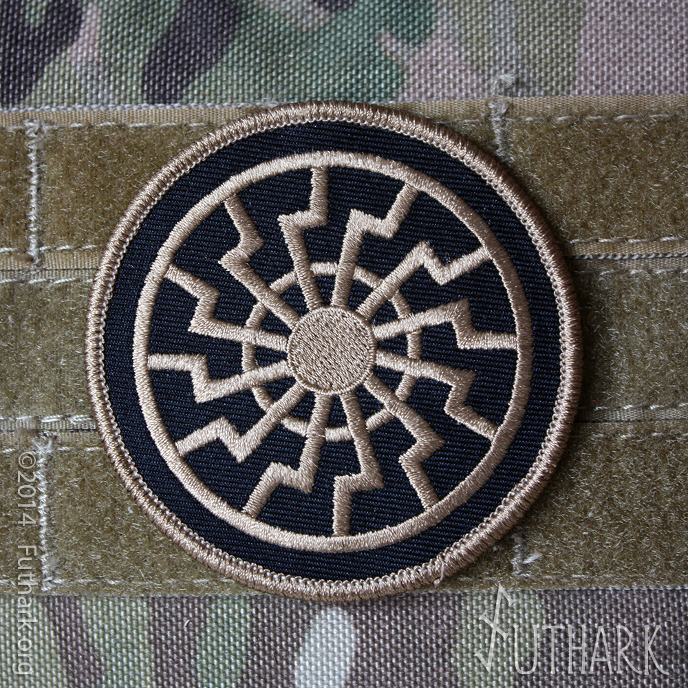 Black Sun Patch (SchwarzeSonne) W/ velcro back | Futhark