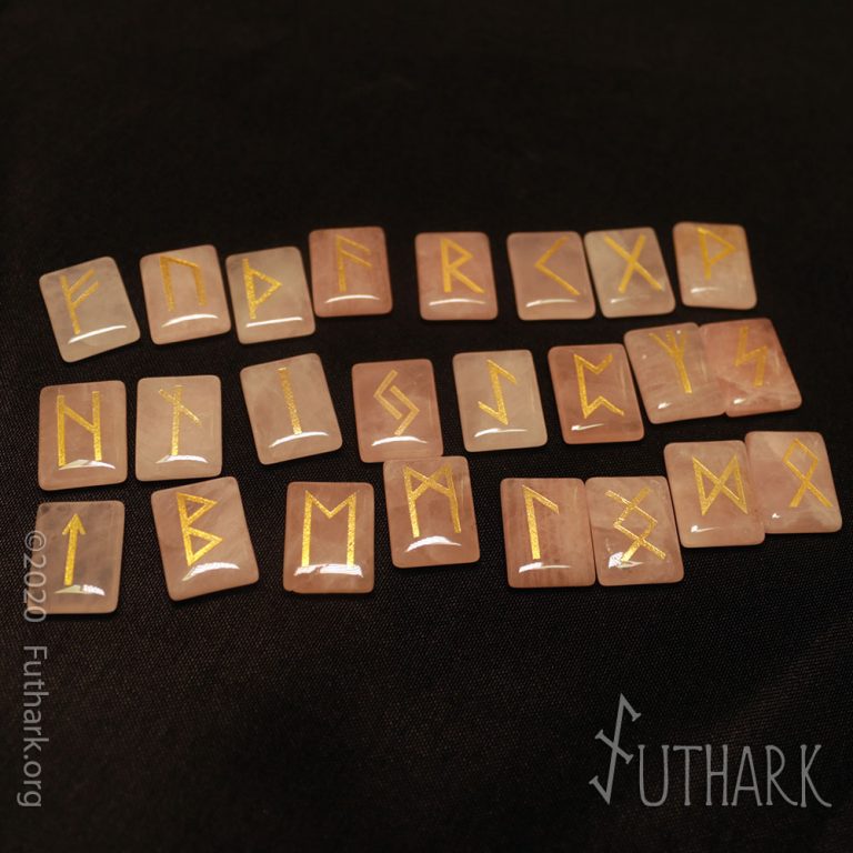 Etched Stone Elder Futhark Rune Sets Futhark